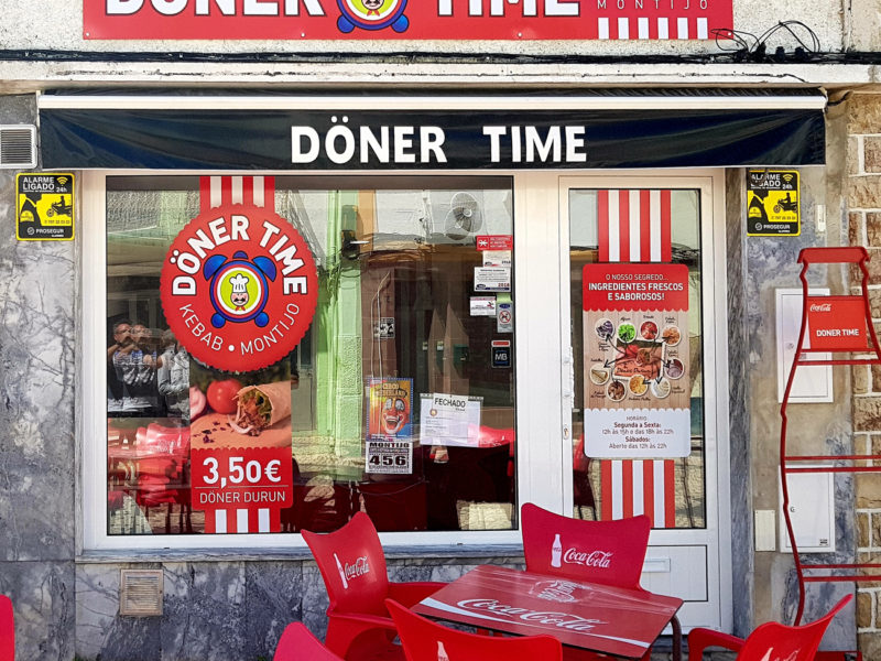 decoracao montra doner time